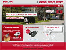 Tablet Screenshot of cevo.pl